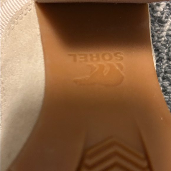 Sorel Beige Lace-Up Women's heels sandals. Velcro ankle closure.Adjustable width - Picture 8 of 16